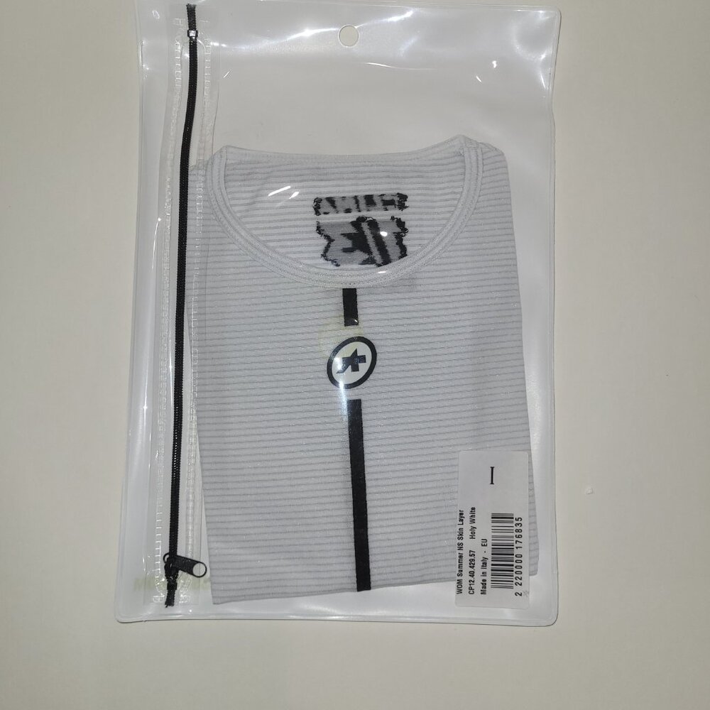 Assos Women's Summer NS Skin Layer size 1 NEW Retail $90 Holy White - Picture 3 of 6